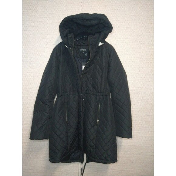 Jackets & Blazers - BGSD Mid Length Black Winter Ladies Jacket Size XL, adjustable waist